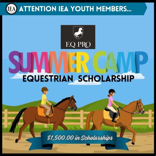 EQ PRO Summer Equestrian Camp Scholarship_ Square Banner 800 x 800 px
